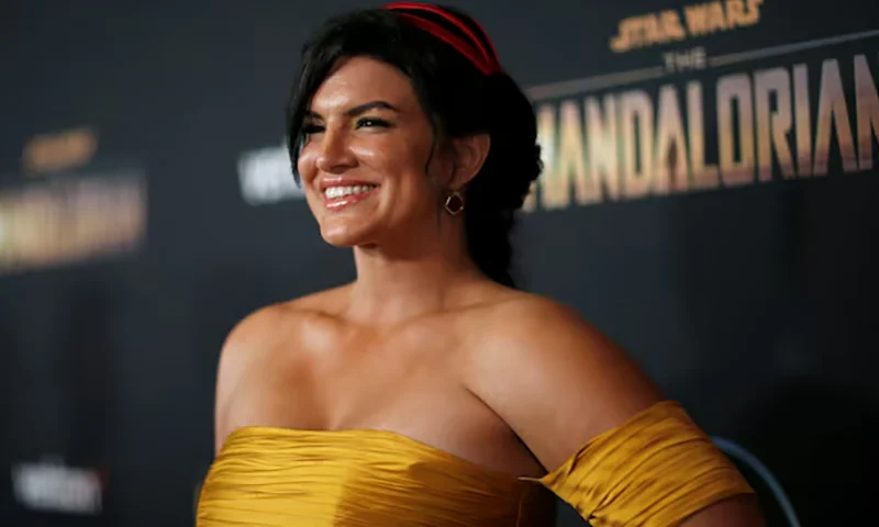 Cast member Gina Carano poses at the premiere for the television series "The Mandalorian" in Los Angeles, California, U.S., November 13, 2019. REUTERS/Mario Anzuoni/File Photo