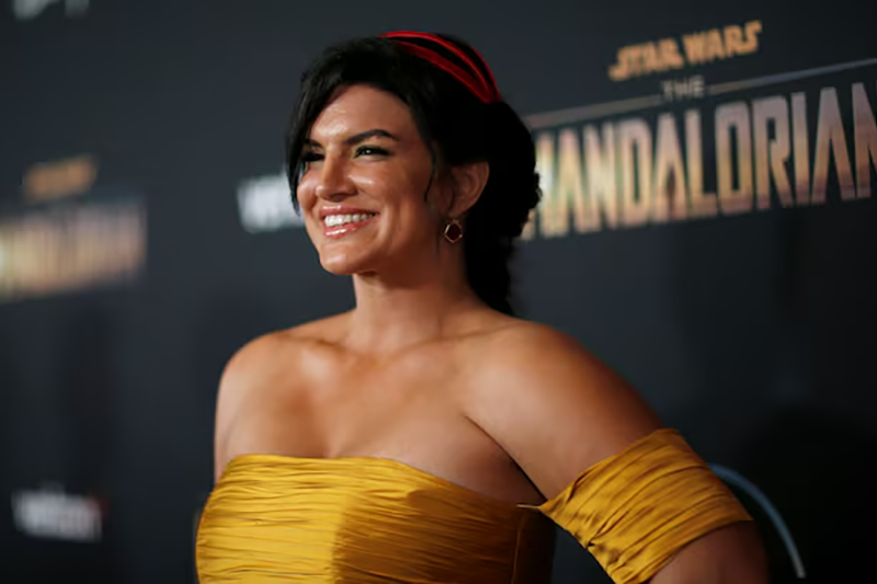 Cast member Gina Carano poses at the premiere for the television series "The Mandalorian" in Los Angeles, California, U.S., November 13, 2019. REUTERS/Mario Anzuoni/File Photo