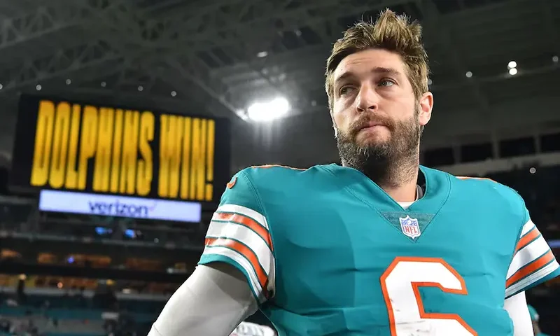 Miami Dolphins quarterback Jay Cutler (6) looks on after defeating the New England Patriots at Hard Rock Stadium. Mandatory Credit: Jasen Vinlove-USA TODAY Sports/File Photo