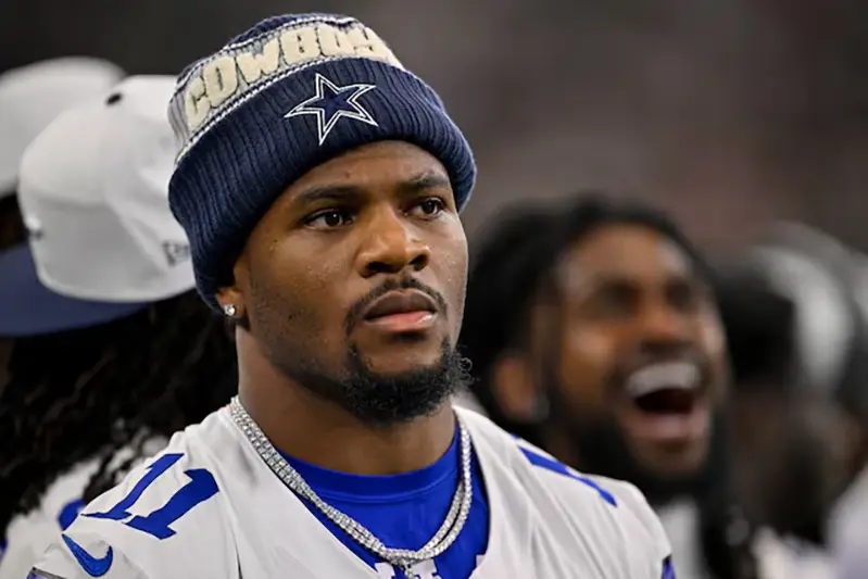 Dallas Cowboys defensive end Micah Parsons (11) looks on before the game between the Dallas Cowboys and the Baltimore Ravens at AT&T Stadium. Mandatory Credit: Jerome Miron-Imagn Images/File Photo