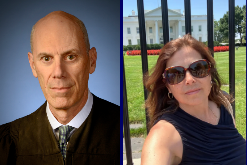 (L) Chief U.S. District Judge James Boasberg. (Photo via: dcd.uscourts.gov.) / (R) Nathalie Rose Jones. (Public Facebook photo obtained by the Department of Justice (DOJ))