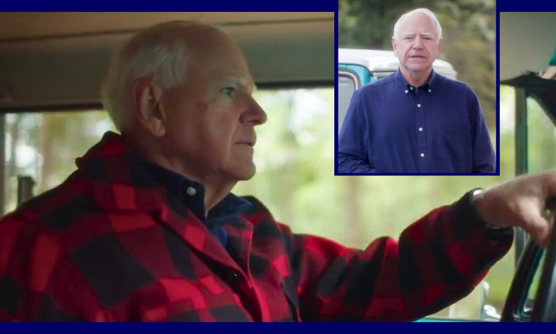 Minnesota Democrat Governor Tim Walz (Photo via: screenshots from uploaded X video)