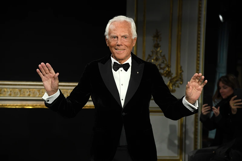Giorgio Armani walks the runway during the Giorgio Armani Prive Spring io 2019 show as part of Paris Fashion Week on January 22, 2019 in Paris, France. (Photo by Pascal Le Segretain/Getty Images)