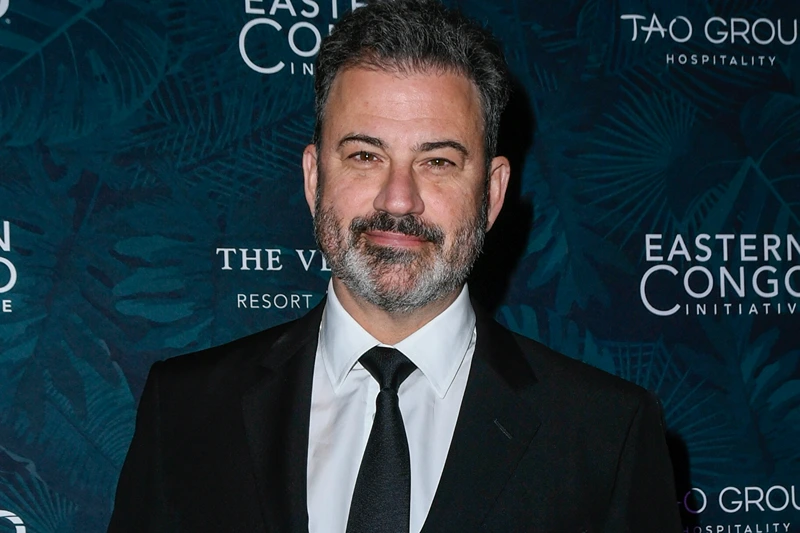 LAS VEGAS, NEVADA - NOVEMBER 17: Jimmy Kimmel attends the 2023 Eastern Congo Initiative Poker and Blackjack Tournament hosted by TAO Group Hospitality at LAVO Restaurant & Nightclub at The Palazzo at The Venetian Resort Las Vegas on November 17, 2023 in Las Vegas, Nevada. (Photo by Mindy Small/Getty Images)
