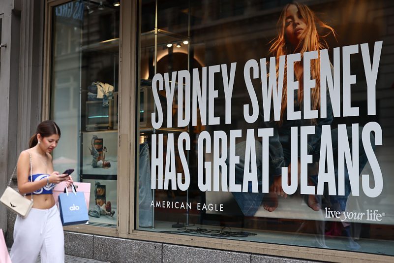 American Eagle stock up nearly 30% following ‘controversial’ Sydney Sweeney ads