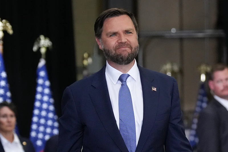 Vice President J.D. Vance arrives at an event at Mid-City Steel on August 28, 2025 in La Crosse, Wisconsin. Vance promoted the The One, Big, Beautiful Bill Act of 2025 passed earlier this summer, the Trump administration’s signature piece of legislation. (Photo by Andrew Harnik/Getty Images)