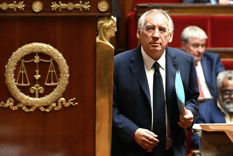 France's Prime Minister Francois Bayrou arrives to deliver his general policy statement during the parliamentary extraordinary session prior to a confidence vote over the government's austerity budget, at the National Assembly in Paris on September 8, 2025. France's parliament is expected to oust Prime Minister Francois Bayrou on September 8, 2025 after just nine months in office, plunging the key EU member into new political uncertainty and creating a painful dilemma for President Emmanuel Macron. Bayrou blindsided even his allies by calling a confidence vote to end a months-long standoff over his austerity budget, which foresees almost 44 billion euros ($52 billion) of cost savings to reduce France's debt pile. (Photo by Bertrand GUAY / AFP) (Photo by BERTRAND GUAY/AFP via Getty Images)