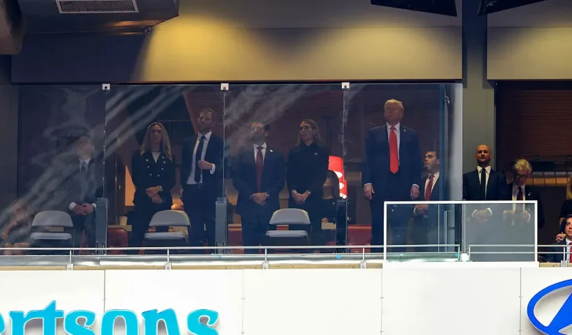 GLENDALE, ARIZONA - SEPTEMBER 21: U.S. President Donald Trump attends the memorial service for political activist Charlie Kirk at State Farm Stadium on September 21, 2025 in Glendale, Arizona. Kirk, the CEO and co-founder of Turning Point USA, was shot and killed on September 10th while speaking at an event during his "American Comeback Tour" at Utah Valley University. (Photo by Joe Raedle/Getty Images)