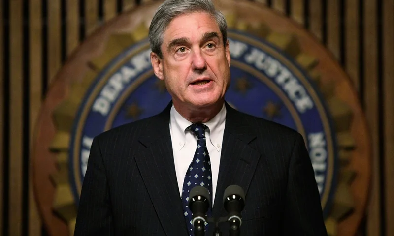 FBI Director Robert Mueller speaks during a news conference at the FBI headquarters June 25, 2008 in Washington, DC. The news conference was to mark the 5th anniversary of Innocence Lost initiative. (Photo by Alex Wong/Getty Images)