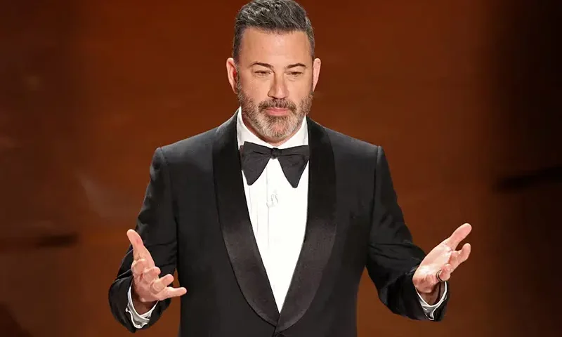Show host Jimmy Kimmel delivers his opening monologue at the 96th Academy Awards in Hollywood, Los Angeles, California, U.S., March 10, 2024. REUTERS/Mike Blake/File Photo