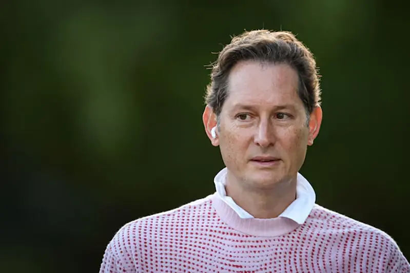John Elkann, Chairperson of Ferrari, attends the Allen and Company Sun Valley Media and Technology Conference at The Sun Valley Resort in Sun Valley, Idaho, U.S., July 9, 2025. REUTERS/Brendan McDermid/File Photo