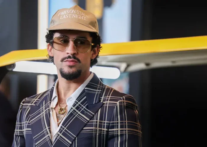 Bad Bunny attends the premiere for the film "Happy Gilmore 2" in New York City, U.S., July 21, 2025. REUTERS/Kylie Cooper