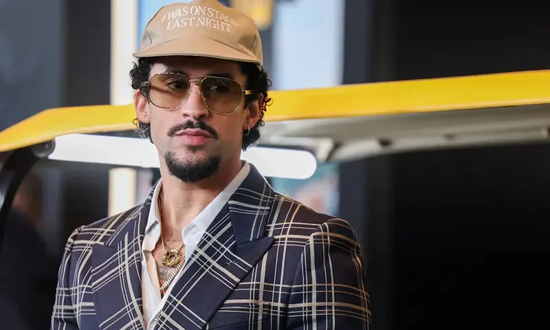 Bad Bunny attends the premiere for the film "Happy Gilmore 2" in New York City, U.S., July 21, 2025. REUTERS/Kylie Cooper