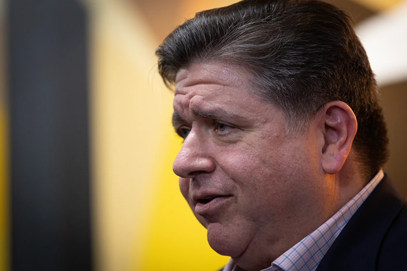 CHICAGO, ILLINOIS - SEPTEMBER 03: Illinois Gov. JB Pritzker speaks to the press following a visit to Metropolitan Peace Academy on September 03, 2025 in Chicago, Illinois. The Metropolitan Peace Academy was training violence intervention leaders on how to respond to the anticipated National Guard and federal agent deployment to Chicago. (Photo by Scott Olson/Getty Images)
