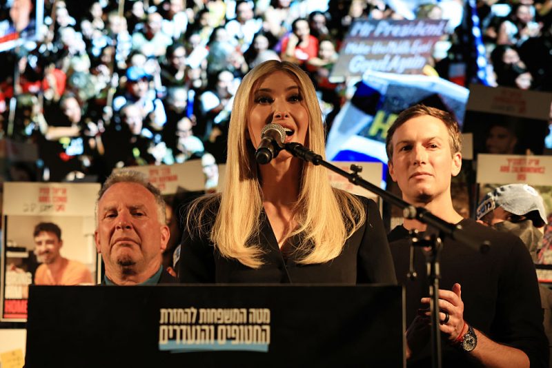 Ivanka Trump praises her father and her husband for Israel-Hamas peace deal