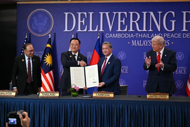 Trump signs trade deals, oversees peace deal with Southeast Asian partners
