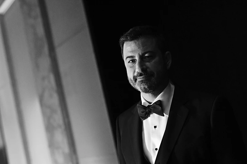HOLLYWOOD, CA - JUNE 07: (EDITORS NOTE: Image has been shot in black and white. Color version not available.) Jimmy Kimmel attends the American Film Institute's 46th Life Achievement Award Gala Tribute to George Clooney at Dolby Theatre on June 7, 2018 in Hollywood, California. 390073 (Photo by Emma McIntyre/Getty Images for Turner)