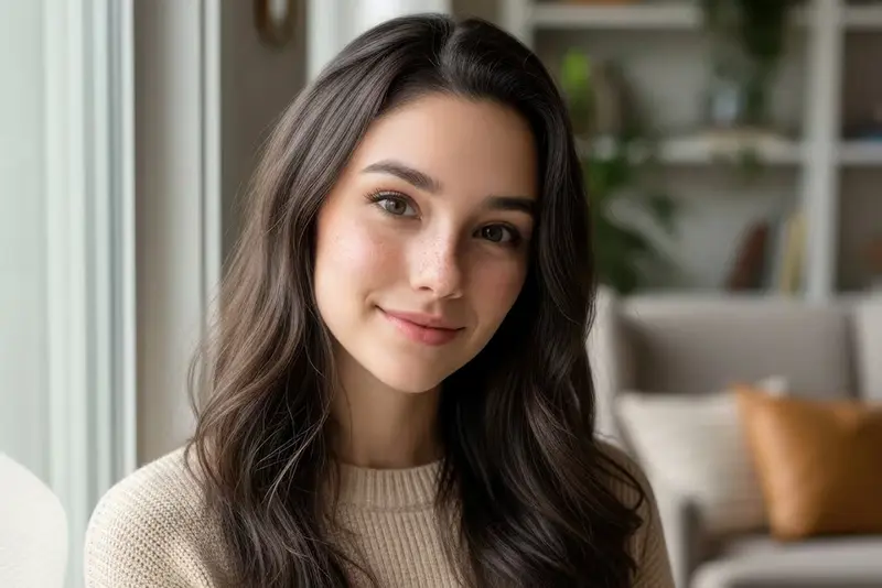Tilly Norwood, an AI-generated 'actress', smiles in an AI-generated image obtained by Reuters on October 1, 2025. Particle6/Handout via REUTERS