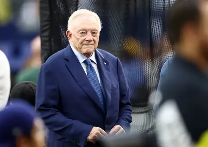 Dallas Cowboys owner Jerry Jones looks on before the game against the Green Bay Packers at AT&T Stadium. Mandatory Credit: Kevin Jairaj-Imagn Images/ File Photo