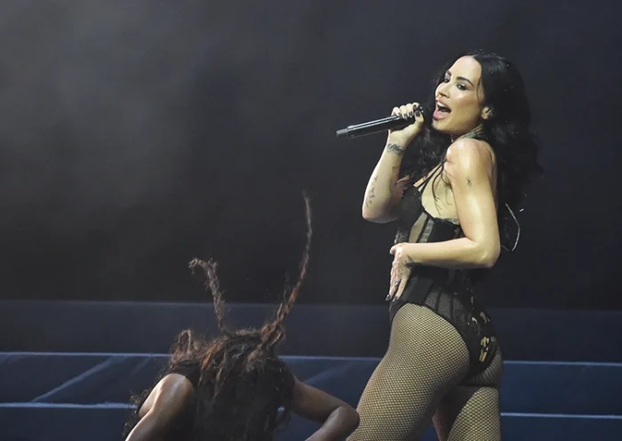 Demi Lovato performs at “One Night Only” on Sunday, Oct. 26, 2025, at Hollywood Palladium in Los Angeles. (Photo by Richard Shotwell/Invision/AP)