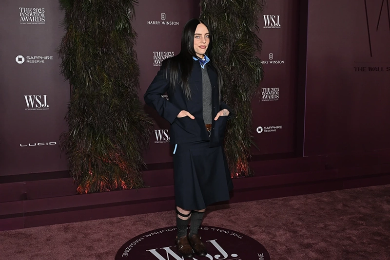 Billie Eilish calls for billionaires to give their money to make the world a better place. The musician was speaking at the Wall Street Journal Innovator Awards where she was honored for her music. (Oct. 31)