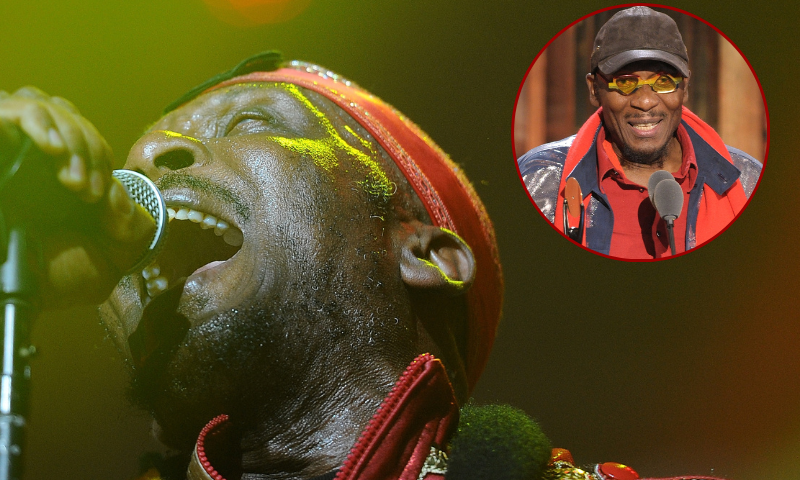 (Background) BYRON BAY, AUSTRALIA - MARCH 29: Jimmy Cliff performs on stage at Bluesfest Byron Bay 2013 - Day 2 on March 29, 2013 in Byron Bay, Australia. (Photo by Matt Roberts/Getty Images) / (R) NEW YORK - MARCH 15: Inductee Jimmy Cliff speaks onstage at the 25th Annual Rock And Roll Hall of Fame Induction Ceremony at the Waldorf=Astoria on March 15, 2010 in New York City. (Photo by Michael Loccisano/Getty Images)