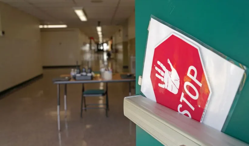 https://www.gettyimages.com/detail/news-photo/side-door-warns-visitors-to-stop-at-richneck-elementary-news-photo/1246066271?adppopup=true