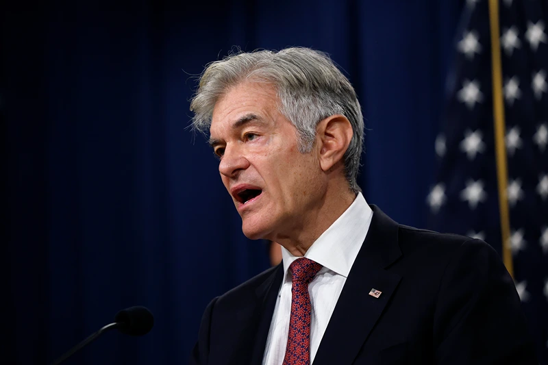 WASHINGTON, DC - JUNE 30: Administrator for the Centers for Medicare and Medicaid Services Mehmet Oz delivers remarks during a press conference announcing the largest healthcare fraud case in history, at the U.S. Department of Justice on June 30, 2025 in Washington, DC. Officials with the Department of Justice (DOJ) and the Department of Health and Human Services (HHS) announced the results of the 2025 National Health Care Fraud Takedown, which resulted in charging 324 defendants, including 96 doctors, nurse practitioners, pharmacists, and other licensed medical professionals, in connection with $6B in healthcare fraud across 51 federal districts and 12 State Attorneys General’s Offices. (Photo by Kevin Dietsch/Getty Images)
