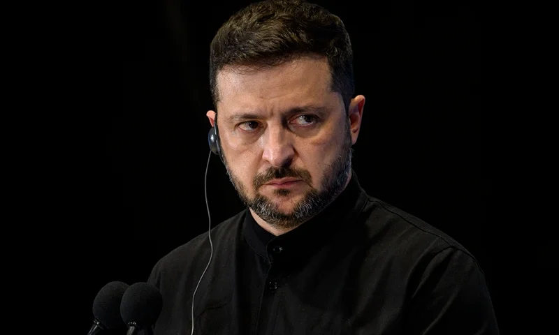ROME, ITALY - JULY 10: Ukrainian President Volodymyr Zelensky and Italian Prime Minister Giorgia Meloni (not in picture) hold a joint press conference during the Ukraine Recovery Conference 2025 (URC2025) at Roma Convention Center La Nuvola, on July 10, 2025 in Rome, Italy. The fourth annual Ukraine Recovery Conference is taking place in Rome on July 10-11, bringing together governments and organizations from the international community committed to the long-term reconstruction of Ukraine, amid Russia's full-scale invasion. (Photo by Antonio Masiello/Getty Images)