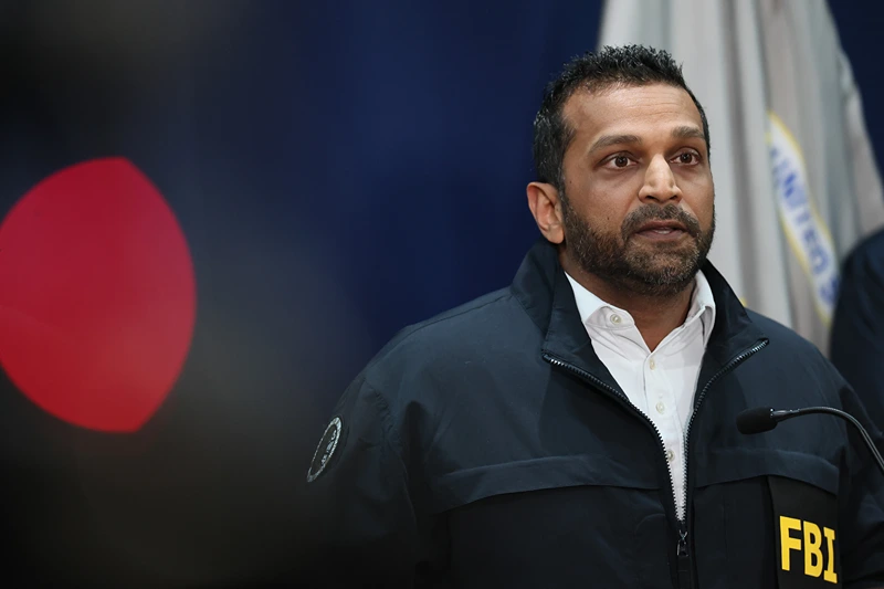 NEW YORK, NEW YORK - OCTOBER 23: FBI Director Kash Patel speaks during a press conference on October 23, 2025 in New York City. FBI Director Patel was joined by U.S. Attorney for the Eastern District of New York Joseph Nocella, Jr., Assistant Director in Charge of the NY Field Office of the FBI Christopher Raia, Special Agent in Charge of the NY Field Office of Homeland Security Investigations Ricky Patel, NYPD Commissioner Jessica Tisch and various members of law enforcement as they announced indictments against current and former N.B.A. players, that include Chauncey Billups coach of the Portland Trailblazers and hall of fame inductee, Terry Rozier, a guard for the Miami Heat, in a pair of criminal cases that involved the coordination of Mafia families and professional athletes. (Photo by Michael M. Santiago/Getty Images)