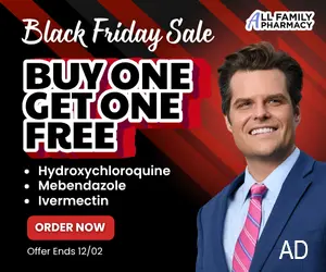 Buy one, get one free Black Friday sale at All Family Pharmacy. Offer ends on December 12.