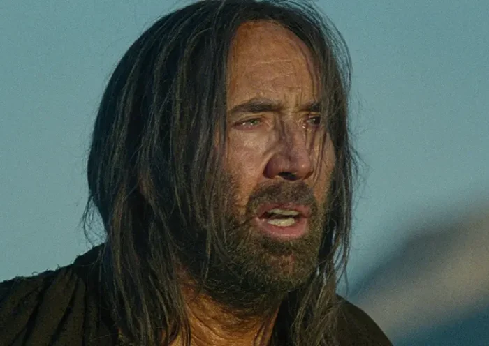 Cage in a scene from “The Carpenter’s Son.” (Magnolia Pictures via AP)