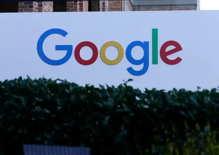 A Google sign is displayed at the company’s office in San Francisco, April 12, 2023. (AP Photo/Jeff Chiu, File)