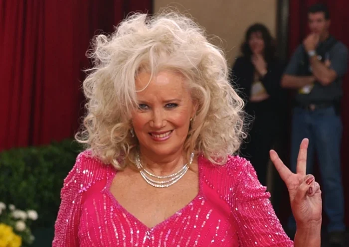 Actress Sally Kirkland appears at the 75th annual Academy Awards in Los Angeles on March 23, 2003. (AP Photo/Kim D. Johnson, File)