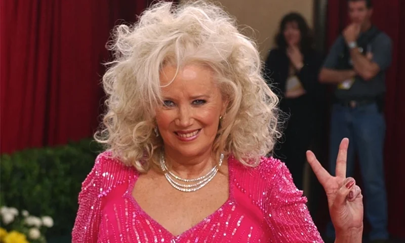 Actress Sally Kirkland appears at the 75th annual Academy Awards in Los Angeles on March 23, 2003. (AP Photo/Kim D. Johnson, File)