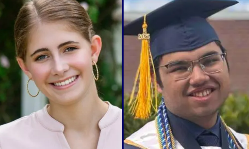 (L) Ella Cook (Photo via: Cook family) / (R) Mukhammad Aziz Umurzokov. (Photo via: GoFundMe)