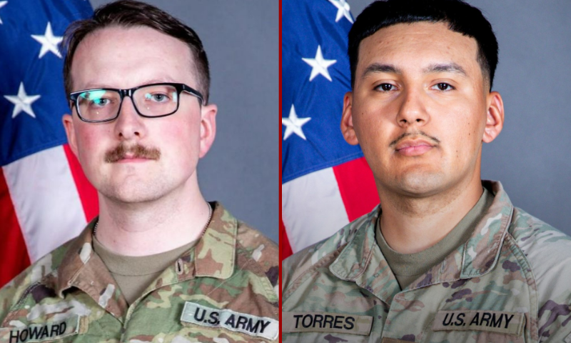 (L) Sgt. William Nathaniel Howard. (Photo via: mitchellfh.com/obituaries/sgt-william-howard. / (R) Sgt. Edgar Brian Torres-Tovar. (Photo via: Iowa National Guard)
