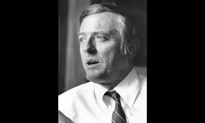 William F Buckley Jnr, American author of contemporary political and spy novels. Initially a journalist, he founded the conservative journal 'National Review' in 1955 to air his political views. In 1973 he was delegate to the UN General Assembly. (Photo by Evening Standard/Getty Images)