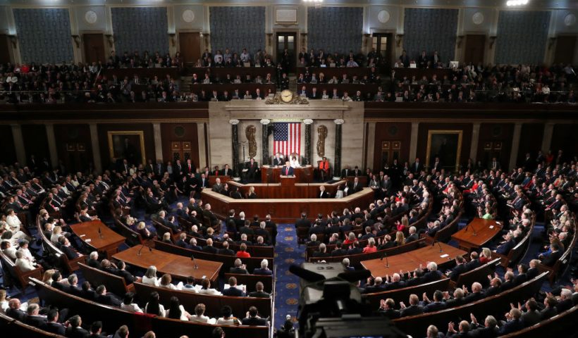 The legislation that authorizes annual Pentagon spending, known as the National Defense Authorization Act (NDAA), moved to the Senate after being passed by the House on December 10, 2025.(Photo by Mark Wilson/Getty Images)