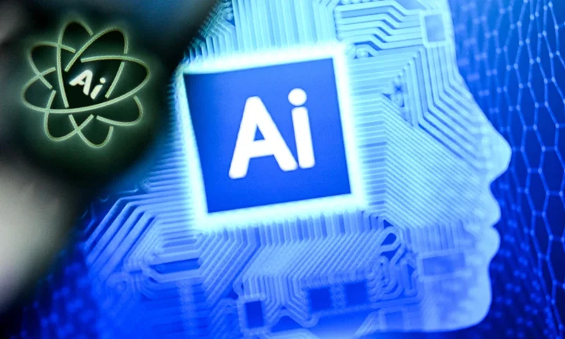 A photo taken on January 2, 2025 shows the letters AI for Artificial Intelligence on a laptop screen (R) next to the logo of the Chat AI application on a smartphone screen in Frankfurt am Main, western Germany. (Photo by Kirill KUDRYAVTSEV / AFP) (Photo by KIRILL KUDRYAVTSEV/AFP via Getty Images)