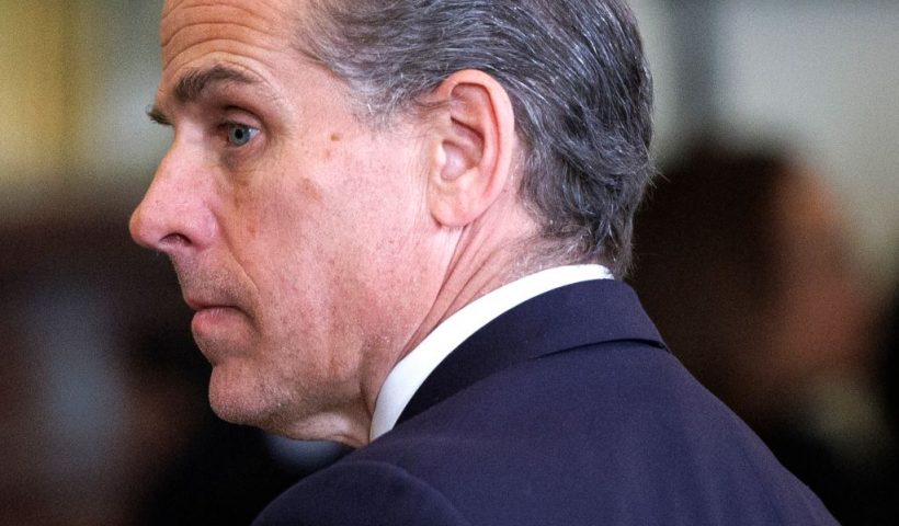 WASHINGTON, DC - JANUARY 4: Hunter Biden, son of U.S. U.S. President Joe Biden, looks on from the East Room of the White House during a Medal of Freedom ceremony on January 4, 2025 in Washington, DC. President Biden is awarding 19 recipients with the nation's highest civilian honor. President Biden is awarding 19 recipients with the nation's highest civilian honor. (Photo by Tom Brenner/Getty Images)