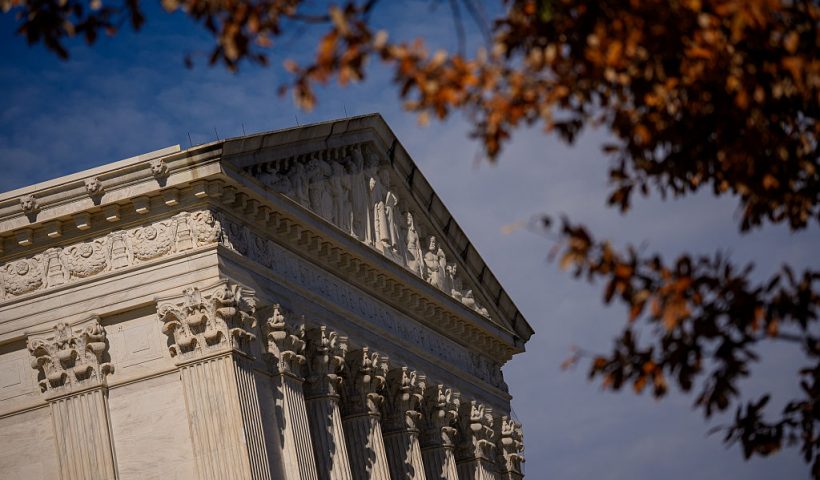 WASHINGTON, DC - NOVEMBER 5: The Supreme Court on November 5, 2025 in Washington, DC. The high court is hearing arguments on the legality of the Trump Administration's tariffs. (Photo by Andrew Harnik/Getty Images)