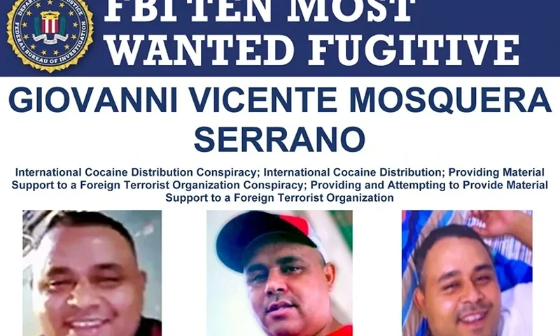 FBI Wanted Poster for Giovanni Vicente Mosquera Serrano