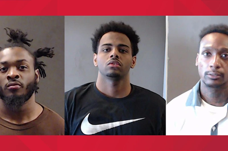 Mugshots of the three escaped inmates (From left) Stevenson Charles, Yusuf Minor and Naod Yohannes - via DeKalb County Sheriff's Office