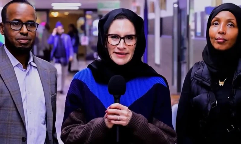Screen capture of Minnesota Lt. Gov. Penny Flanagan - via Somali TV of Minnesota