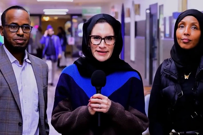 Screen capture of Minnesota Lt. Gov. Penny Flanagan - via Somali TV of Minnesota