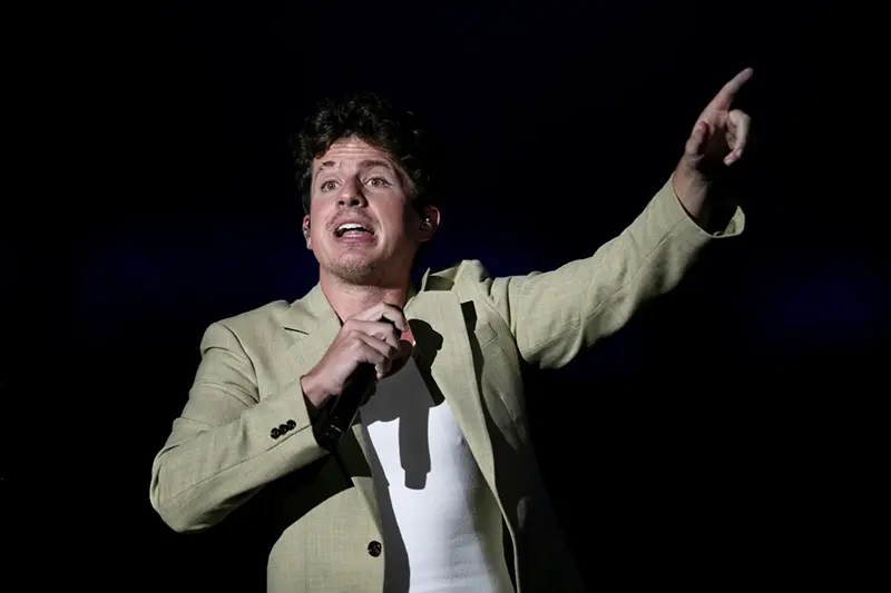 Charlie Puth performs at the Rock in Rio music festival in Rio de Janeiro, Thursday, Sept. 19, 2024. (AP Photo/Bruna Prado, File)