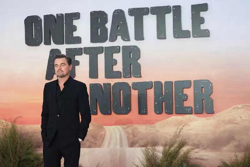 Cast member Leonardo DiCaprio attends the London premiere for the movie "One Battle After Another" in London, Britain, September 16, 2025. REUTERS/Katie Collins