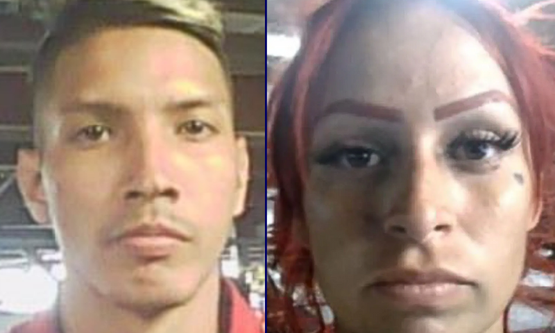 Luis David Nico Moncada and Yorlenys Betzabeth Zambrano-Contreras, a married Venezuelan couple with alleged ties to Tren de Aragua (TdA). (Photo via: DHS)
