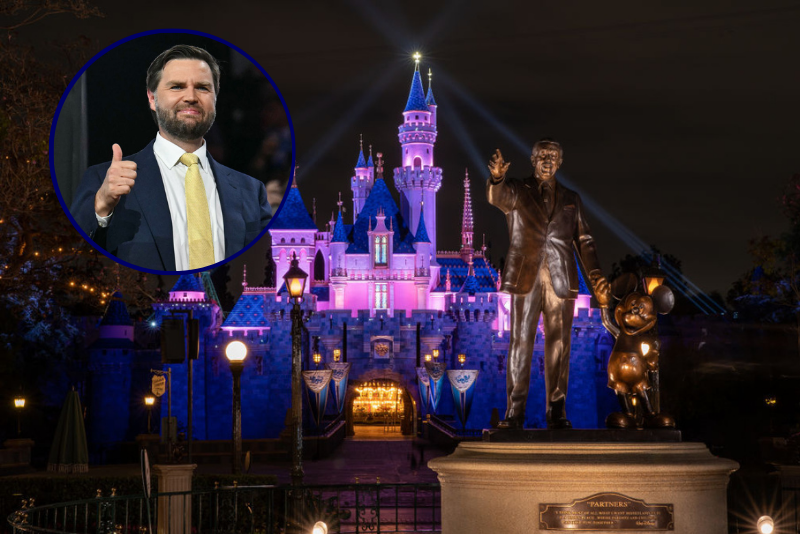 Man arrested on federal charges for pipe bomb and death threats ahead of Vance’s Disneyland visit